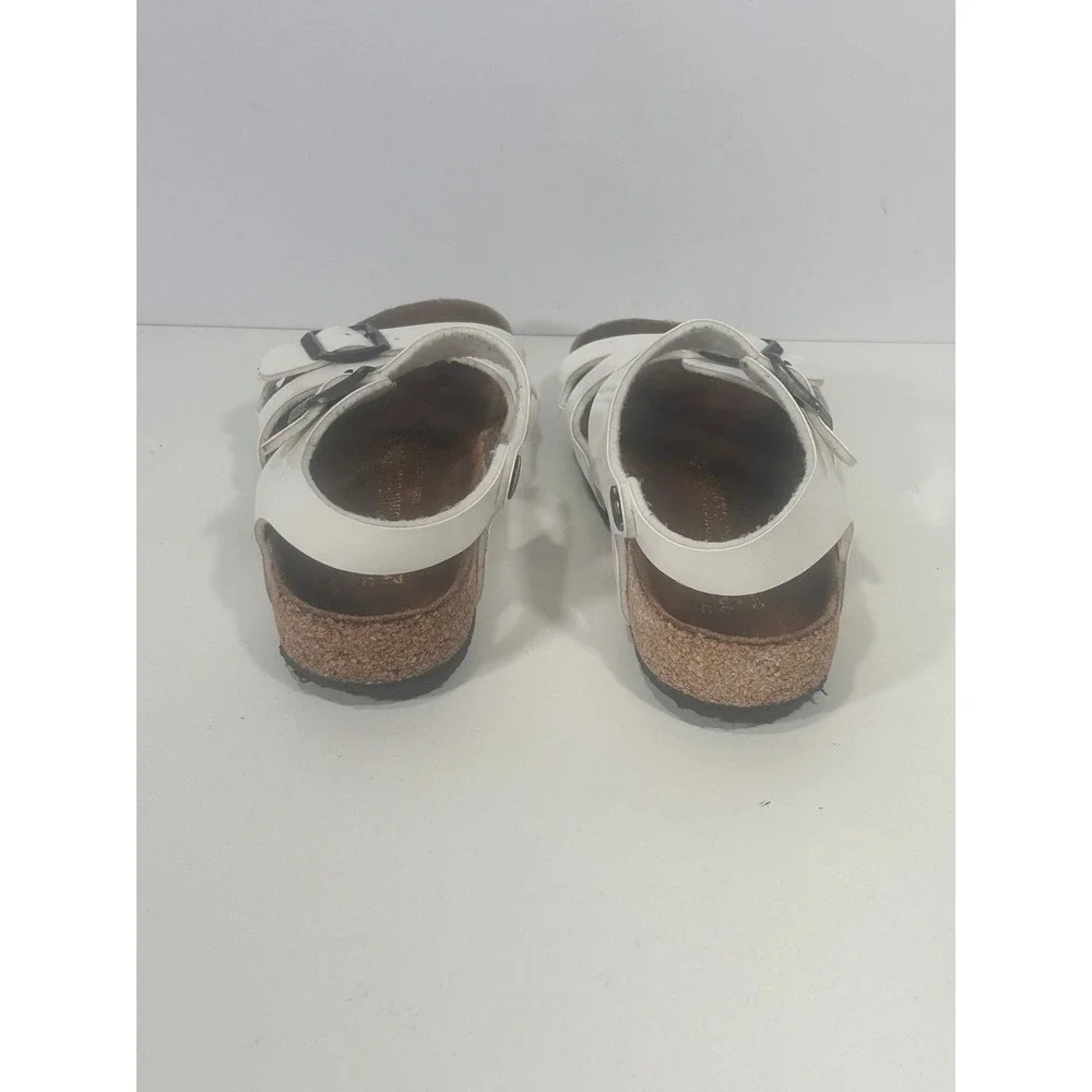 Birkenstock Rio Kids White Birko-Flor Sandals Size 31 EU 13-13.5 US Little Kid